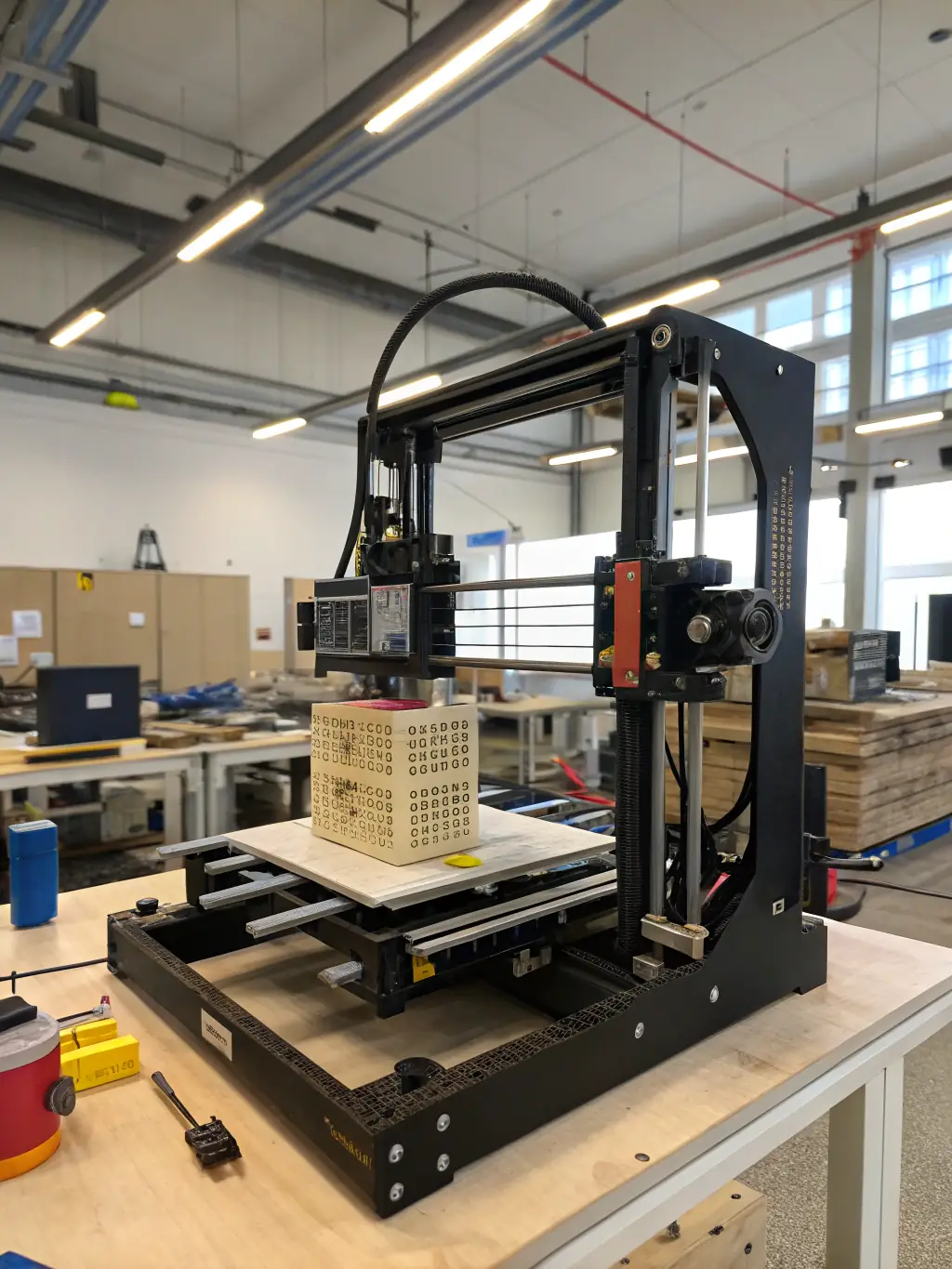 A 3D printed formwork for a concrete column, demonstrating the precision and efficiency gains in concrete construction offered by balanceLAB.3D.